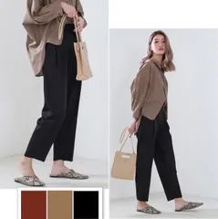 センタープレステーパードパンツ