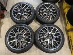 【2506037】スタッドレス レクサス RC 純正 ホイール 19インチ 8J +45 9J +60 PCD114.3 5H + BRIDGESTONE VRX3 235/40R19 265/35R19 2021年