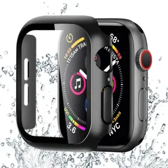 BELIYO Apple Watch ケース 44mm 対応 アップルウォッチ カバー 一体型 防水 Apple Watch カバー 全面保護 二重構造 アップルウォッチ ケース PC素材 日本旭硝子材 キズ防止 軽量 強化ガラス Apple Watch Se