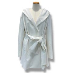 GALERIE VIE ウールダブルフェイスパネルボーダーコート リバーコート 
