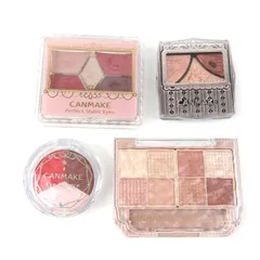 キャンメイク ジューシーピュアアイズ他 アイシャドウ 4点セット まとめて コスメ チップ無 レディース CANMAKE 【中古】
