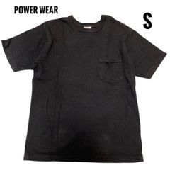 POWER WEAR Tシャツ　トップス　メンズ　Sサイズ　半袖　ブラック　黒