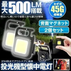 【2個セット】 LEDライト 懐中電灯 LED 強力 COBライト 作業灯 投光器  USB 充電式 4種点灯モード  小型 ライト 500ルーメン IPX4防水 磁石付き 軽量 照明用 アウトドア キャンプ 登山 夜釣り 防災 停電 EGO