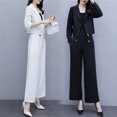 パンツセットアップ パンツスーツ パンツドレス レディース 上下セット 2点セット ジャケット ロングパンツ ワイドパンツ ガウチョパンツ フォーマル 通勤 OL