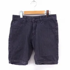 クイックシルバー QUIKSILVER パンツ ショートパンツ ストライプ ジップフライ ポケット 28 ブラック /ST8のサムネイル