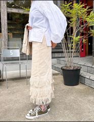 サラマリカ　CNT FRINGE SKIRT