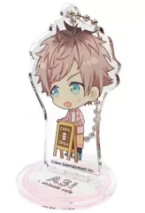 【中古】雑貨 皆木綴 「A3!(エースリー)×animatecafe 出張版 トレーディングアクリルスタンドキーホルダー 春組ver.」