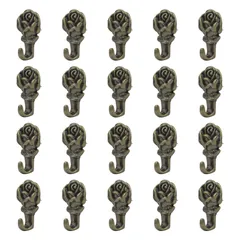 人気  INCREWAY プッシュピンハンガー 20個 ブロンズローズ型プッシュフック ヴィンテージピクチャーハンギングピンフック 小さな壁フック 釘付き 吊り下げ用 (ローズ型)