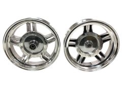 マジェスティ 250 c　メッキホイール 特】マジェスティ 250C SG03J アルミ ホイール メッキ 前後