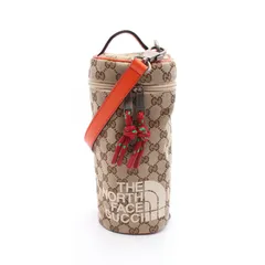 グッチ GUCCI ハンドバッグ GUCCI × THE NORTH FACE GGキャンバス 679760 ベージュ/オレンジ キャンバス レザー GUCCI×NORTHFACE 2wayショルダーバッグ メンズ Used A