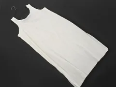 PAGEBOY ページボーイ サイドスリット リブ チュニック ノースリーブ ワンピース sizeF/白 ■◆ レディースのサムネイル