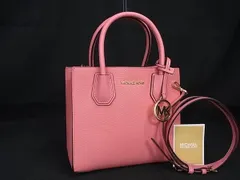 ■新品同様■ MICHAEL KORS マイケルコース レザー 2WAY ハンドバッグ ショルダー クロスボディ 斜め掛け ピンク系 BL4041