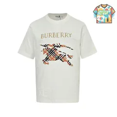 【今日特価】Burberry 25SS クロスステッチ刺繍戦馬 T シャツ-1