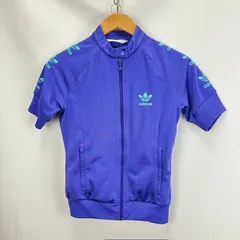 Adidas ORIGINALS ジップアップ　ショートスリーブ ジャージ ジャケット バンドカラー　サイズS　07032003　02