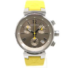 IT57121 ルイ・ヴィトン 腕時計 LV タンブール クロノグラフ Q1322 クオーツ ブラウン文字盤 レディース LOUIS VUITTON 中古