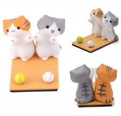Bethany Home スマホスタンド かわいい 猫 ねこ 卓上 ホルダー 携帯電話用ドック スタンド ネコ 置物 滑り止め 縦置き 横置き 猫グッズ 雑貨 可愛い ケータイ タブレット 置台 飾り物 使用便利 インテリア おしゃれ 人気 誕生日 母の日 プ