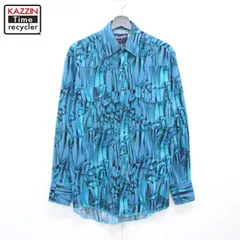 90s vintage Wrangler 総柄 馬 ウエスタン 長袖シャツ メンズ 表記Sサイズ