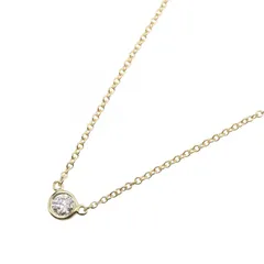 ティファニー TIFFANY＆CO ネックレス バイザヤード ダイヤ ネックレス 首回41㎝ K18（イエローゴールド） ダイヤモンド バイザヤード ダイヤ ネックレス レディース