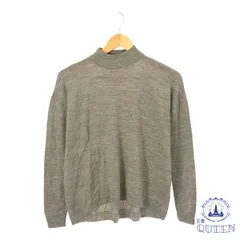 ☆美品☆ UNIQLO ユニクロ トップス ニット ハイネック 長袖 カジュアル レディース グレー M 901-9629 送料無料 古着