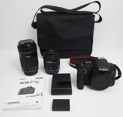 Canon EOS Kiss X9i レンズ2本 EFS 55-250mm EFS 18-55mm バッテリー1個 充電器 キャリーバッグ セット