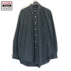 90s vintage RALPH LAUREN チェック柄 ボタンダウン 長袖シャツ メンズ 表記Lサイズ