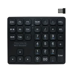 ミヨシ MCO Windows用 テンキー ワイヤレス 方向キー付き 2.4GHz接続 36キー Type-C充電式 最大約75時間可動 充電時間2時間 アイソレーションタイプ パンタグラフ方式 軽量 薄型設計 ブラック ZTEN24G02/BK