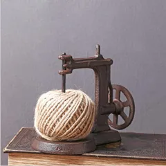 イギリス製木製糸紡ぎ機の女性彫刻アンテイーク1930年代