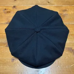 ハンドメイド　ビッグキャスケット　黒コットンスエット　サイズオーダー