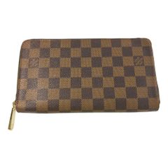 LOUIS VUITTON ルイヴィトン ダミエ・エベヌ・ジッピーオーガナイザー・ラウンドファスナー 長財布/N60003/ブラウン/ウォレット【B】【メンズ・レディース】★■584024【中古】