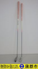 【現地引き取りのみ　リユース品】ゴルフクラブ　アイアン　2本　No.6/7　No.8/9　FLEX-L（R7－246）汚れ、キズあり