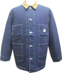 カバーオール ジャケット デニム EDWIN エドウィン ET1135-100ワンウォッシュ L寸