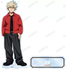 【新品】アクリルスタンド・アクリルパネル [新品] 爆豪勝己 描き下ろし 記念撮影ver. 特大アクリルスタンド 「僕のヒーローアカデミア」