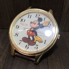 ミッキーマウス 腕時計型 壁掛け時計 Disney Time