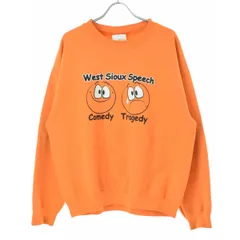 【古着】両面プリント長袖スウェット