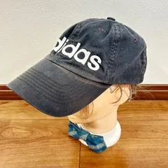 (^w^)b adidas アディダス ベースボール キャップ 帽子 綿100% ロゴ刺繍 カジュアル スポーツMIX 古着MIX デイリー タウンユース ブラック 黒 メンズ レディース ユニセックス サイズOSFX(57～60cm)フリー