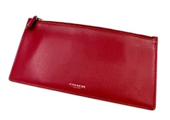COACH コーチ　レザー  マルチケース　ポーチ　コインケース　レッド