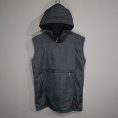 1990s nike front pocket designed hoodie vest