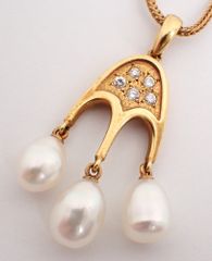 美品 MIKIMOTO(ミキモト) ネックレス パール K18YG 6.6g イエローゴールド 18金 あこや真珠 楕円形 バロック型 レディース