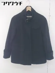 ◇ green label relaxing UNITED ARROWS ジップアップ ウール 長袖 コート サイズ 36 ブラック レディース  【中古】 【1112240001057】