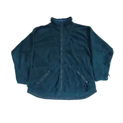 【90s】Columbia コロンビア フリースジャケット フルジップ グリーン系 3L