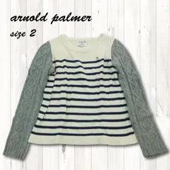 【全商品SALE中！！】★HS682★アーノルドパーマー トップス、秋冬、ニット、ボーダー柄