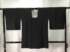 道行コート/未使用品/正絹/黒/美品/仕立上がり/10571