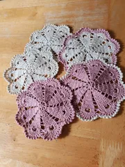 レース編み　コースター　ミニドイリー