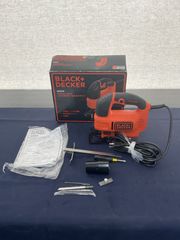 ◇ブラックアンドデッカー(BLACK+DECKER) コンパクト・オービタルジグソー オレンジ 100 V KS701PE-JP【八尾店】