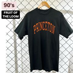 90s FRUIT OF THE LOOM PRINCETON P プリントTシャツ　両面プリント　90年代　シングルステッチ　アメリカ製　フルーツオブザルーム　メンズ　レディース　ユニセックス　古着　ヴィンテージ　アメカジ　ファッション　M