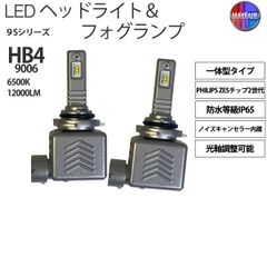 HB4 LED ヘッドライト フォグランプ 12V 12000ルーメン 60W 一体型 高輝度LED 9S