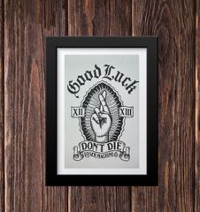LOSER MACHINE 루저 머신 미국 문신 포스터 문신 할리 핫로드 헬기 잡화 아트 TATTOO barber 이발사 카페 인테리어 하라주쿠 헌 옷 바이커 음악 구차 PT59