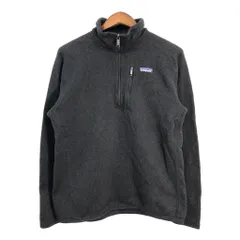 patagonia パタゴニア ベターセーター フリースジャケット アウトドア ワンポイントロゴ ブラック (メンズ M) 中古 古着 R7607
