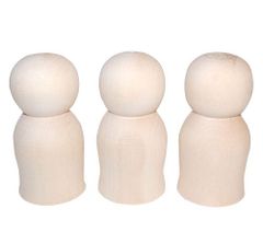 新品 白木マトこけし 11cm 3個セット
