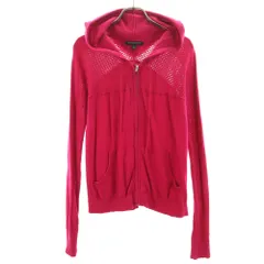 バナナリパブリック ニットジャケット XS ピンク Banana Republic フーディー レディース